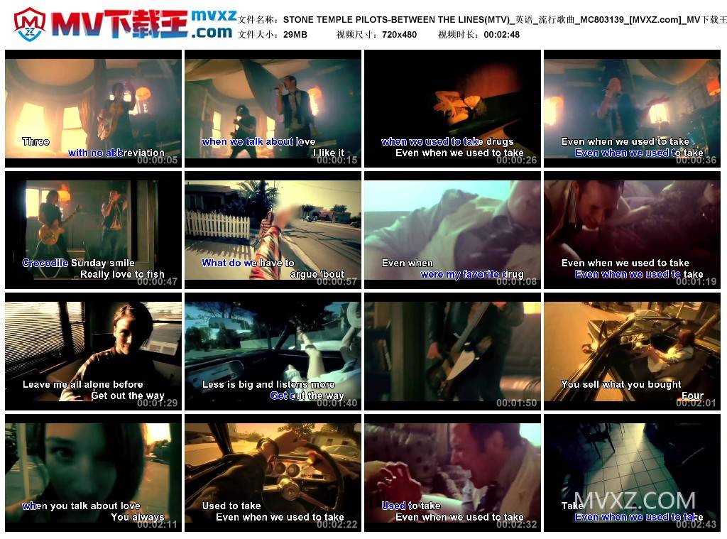 STONE TEMPLE PILOTS-BETWEEN THE LINES(MTV)_英语_流行歌曲_MC803139
